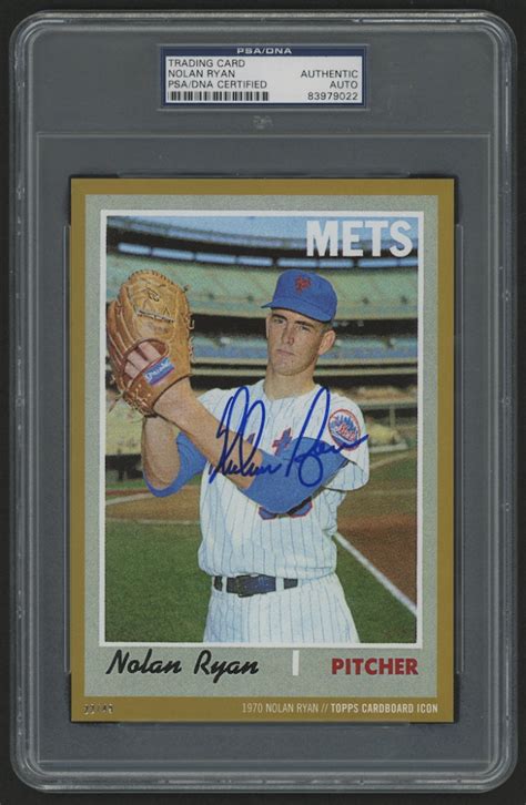 Check spelling or type a new query. Nolan Ryan Signed 2015 Topps Cardboard Icons #712 5x7 ...