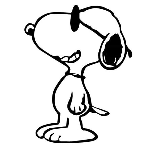 Snoopy is a small black and white dog. The Famous Snoopy Coloring Pages : Best Place to Color