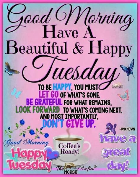 Days Of The Week Happy Good Morning Quotes Tuesday Quotes Good