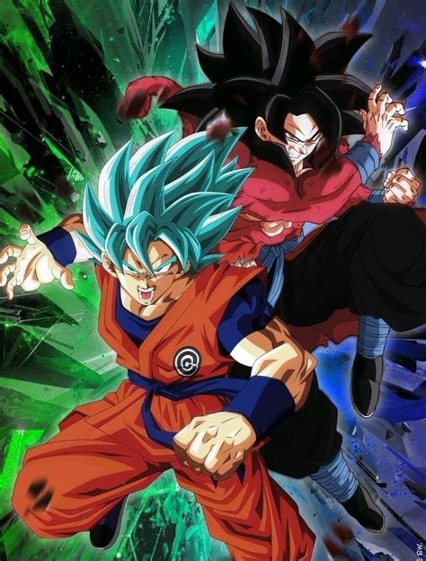 Super Dragon Ball Heroes Goku Ssj Blue And Goku Xeno Ssj 4 Flash
