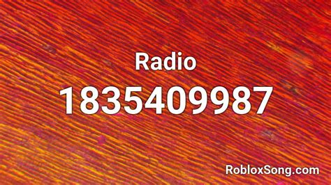 Radio Roblox Id Roblox Music Codes
