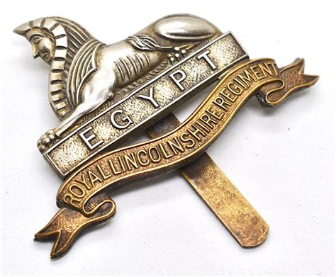 Imcs Militaria British Ww2 Royal Lincolnshire Regiment Cap Badge