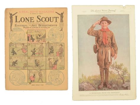 Boy Scouts Lone Scout Magazine 1918 Ladies Home Journal Fs Etsy