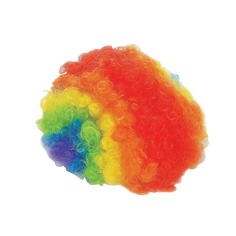 Adults Rainbow Clown Wig