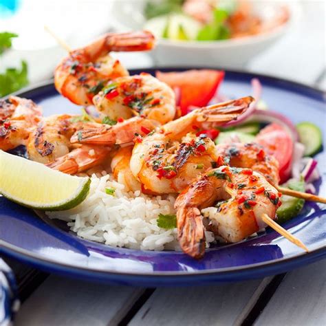 Recette Brochettes de crevettes marinées facile rapide
