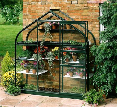 Bandq Metal 6x2 Toughened Safety Glass Wall Garden Greenhouse Wall Garden Backyard Greenhouse