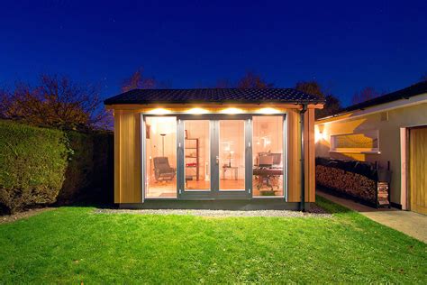 Both types of building can be integrated into the style of your house better than a glass conservatory. Garden Rooms Design Ideas, Garden Room Plans | ECOS Ireland