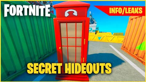 Fortnite Wc Hideout Top Secret Youtube