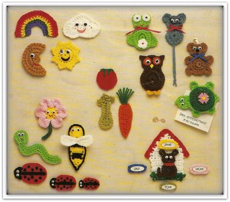 Refrigerator Magnets Crochet Pattern 25 Designs Pattern