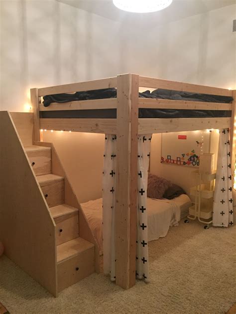 Building Loft Beds For Kids Diy Image To U
