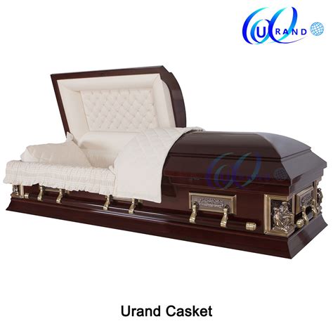 Funeral Solid Mahogany American Wooden Casket China Casket And