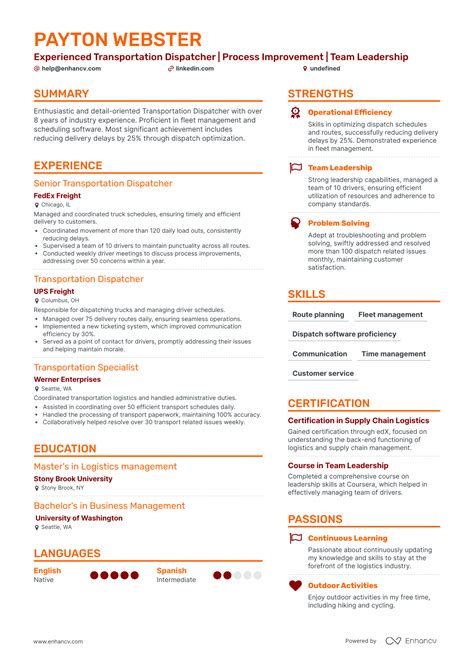 5 Transportation Dispatcher Resume Examples & Guide for 2024