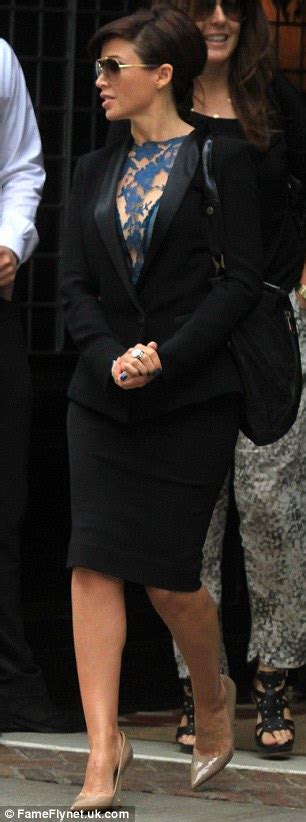 Dannii Minogue Spotted Wearing A Suit Jacket And Lace Top For Second Time In A Week Daily Mail