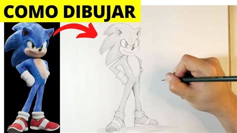 🥇 CÓmo Dibujar A Sonic Paso A Paso FÁcil Dibujo De La PelÍcula De Sonic