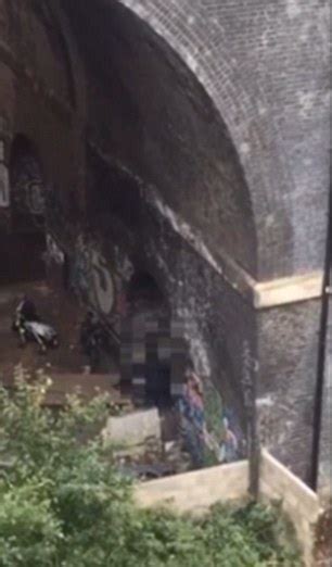 Manchester Couple Are Caught Having Sex Beneath A Tram Archway In Broad