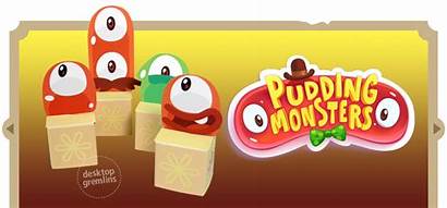 Monsters Pudding Papercraft
