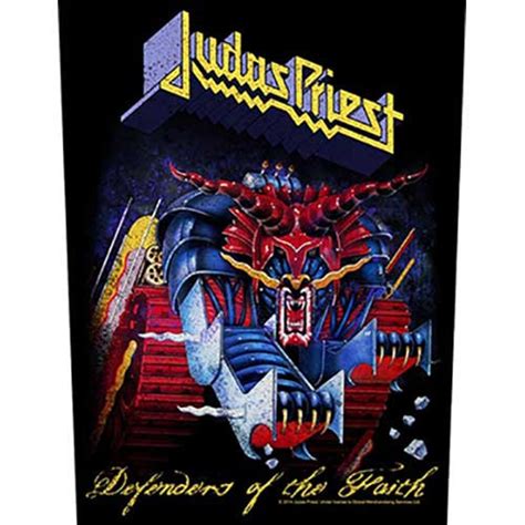Judas Priest Defenders Of The Faith Back Patch Heavy Metal Music
