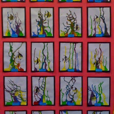 Made to order sea horse coral reef original painting on stretched canvas wrapped on a wood frame. 30 best school under the sea art images on Pinterest ...