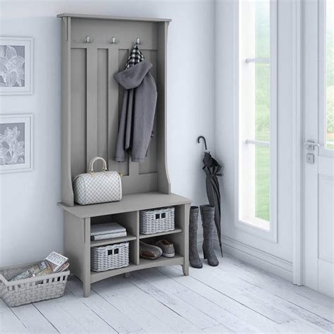 Entryway Bench And Hooks White Wooden Hall Tree Entryway Bench Coat