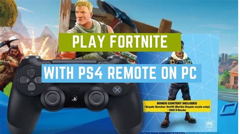 How To Play Fortnite On Pc Using Ps4 Controller Usb Youtube