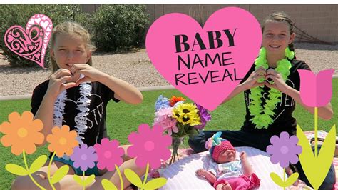 Baby Name Reveal Newborn Youtube