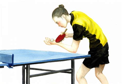 A Table Tennis Player In My Sketchbook