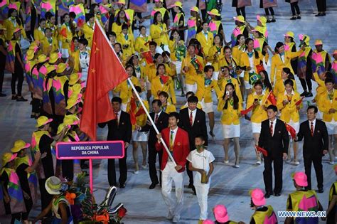 Chinese Delegation At Olympic Opening Ceremony 2 Peoples Daily Online