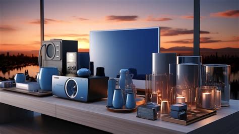 Premium Ai Image 3d Render Of Home Appliances Collection Set