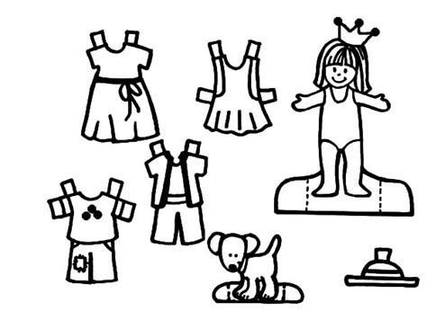 Doll Dress Games Coloring Pages Coloring Sky