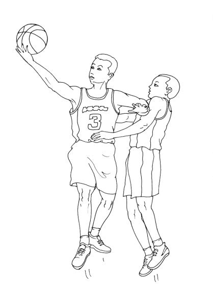 Coloriages à Imprimer Basketball Numéro 469834