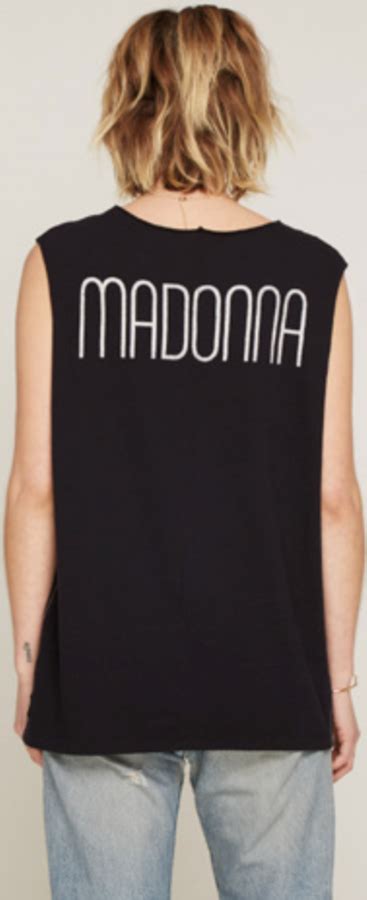 Madonna Womens Boyfriend T Shirt By Trunk Ltd Black Vintage