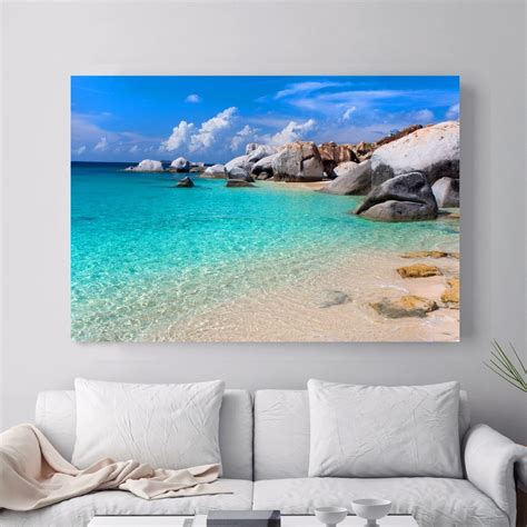 Maybe you would like to learn more about one of these? Beach 3D Room Wallpaper Landscape Canvas Art Print ...