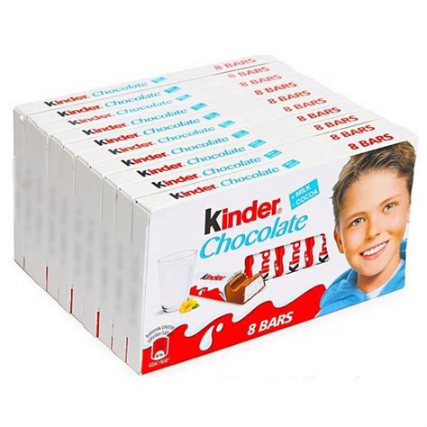 Brand marketing kinder, from the start has been invented for kids, since then kinder has offered delicious recipes in child portions. Kinder Chocolate, CASE, 10x100g - Parthenon Foods