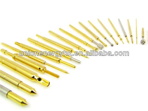 Spring Contact Probes Pcb Test Pin Test Probe Gold Plated Brass Pogo