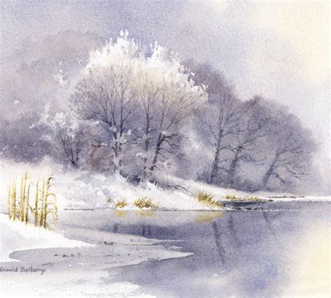 Winter Trees In Watercolor Bellamys Bivouac