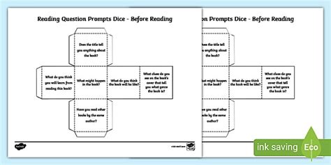 Guided Reading Questions Prompt Dice Teacher Made Twinkl
