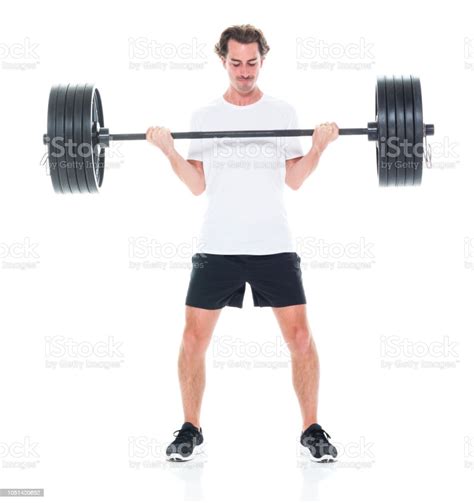 Strong Man Lifting Barbells Stock Photo Download Image Now 30 39