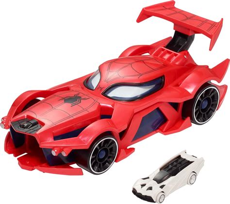hot wheels marvel spider man character cars 5 pack of 1 64 scale vehicles includes spider man
