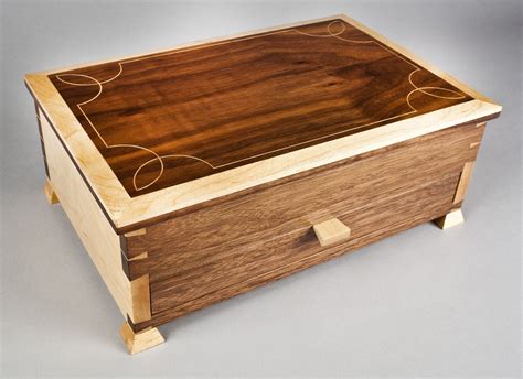 Hand Made Elegant Jewelry Box By E N Curtis Woodworks