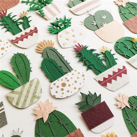 Paper Craft Cacti That Fits In The Palm Of Your Hand Paper Cactus