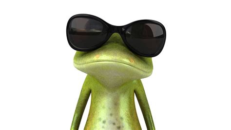 Tapety Na Pulpit Zielona żaba W Okularach śmieszne Tapetki