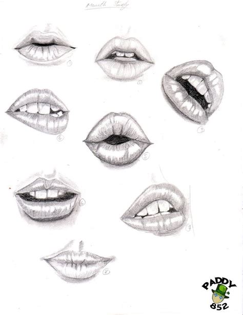 Study Of Lips By Paddy On Deviantart