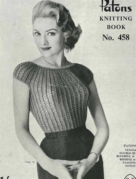 Amazing Rockabilly Top In Double Knitting 8ply That Will Make Anyone