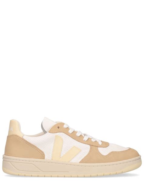 Veja White Beige And Pink V 10 Sneakers Modesens