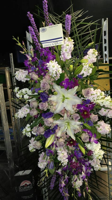 Bright purple orchids and pink lilies make this express feelings in