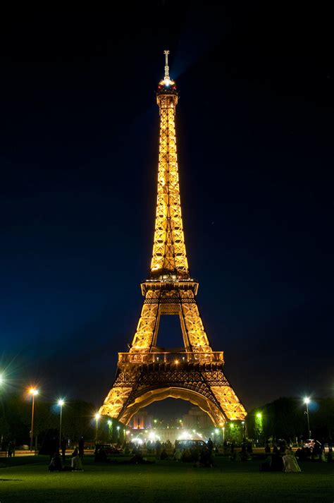 France Paris Eiffel Tower At Night 01 This Shot Of