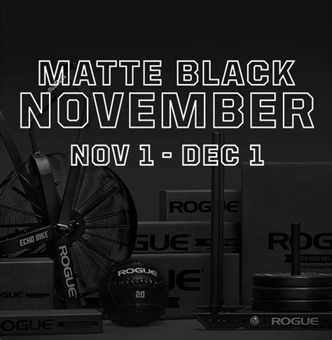 What Rogue Equipment Goes On Sale On Black Friday - Rogue Fitness Matte Black Fri…NOVEMBER! |As Many Reviews As Possible