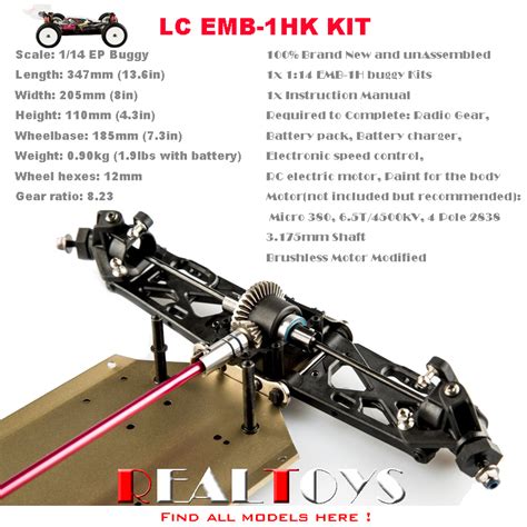 Buy Lc Racing 114 Off Road 4wd Rc Car Buggy Chassis