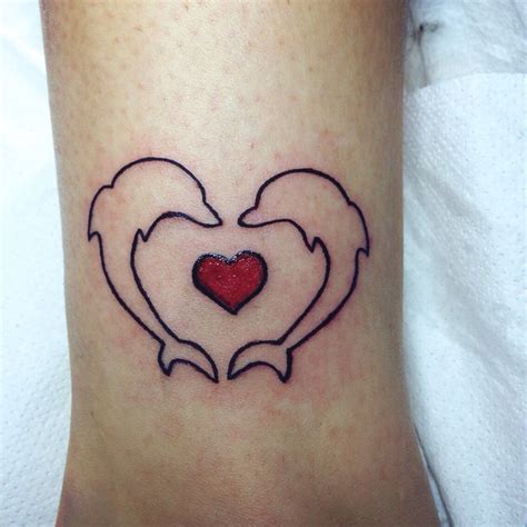 Dolphin Heart Tattoo Tattoos And Piercings Tattoos