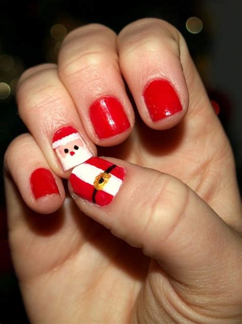 santa claus nail art design christmas nails art designs santa nails santa nail art